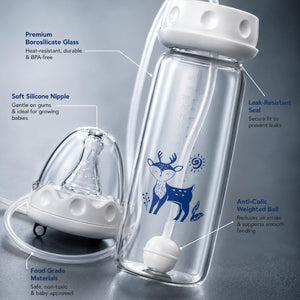 Baby Feeding Bottle with Weighted Straw image 3