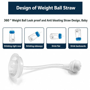 Baby Feeding Bottle with Weighted Straw image 4