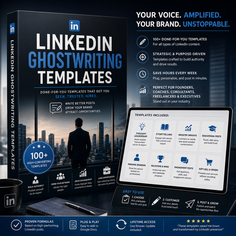 LinkedIn Ghostwriting Templates